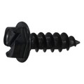 Midwest Fastener Sheet Metal Screw, #8 x 1/2 in, Black Oxide Steel Hex Head Slotted Drive, 25 PK 39566